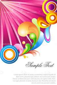 Abstract colorful vector background